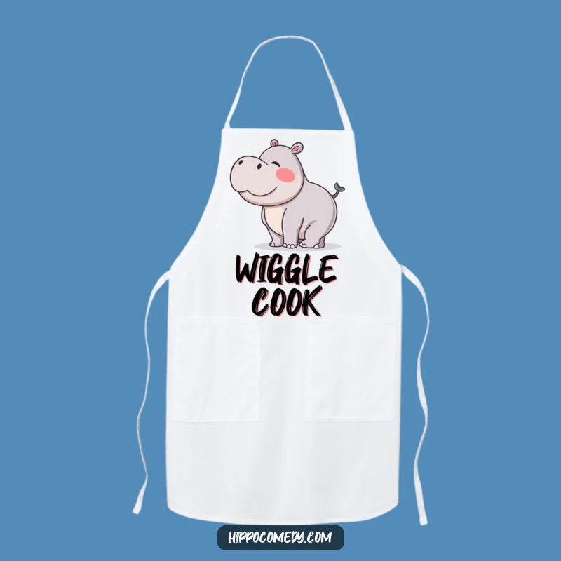 Funny Hippo Tail Wiggle Apron: Silly Chef Gift for Kitchen Fun