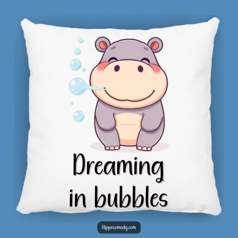 Funny Hippo Bubble Pillow - Soft & Cheerful, Hilarious Gift