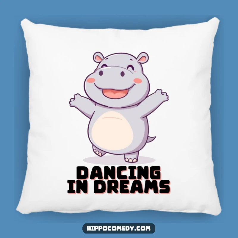 Funny Dancing Hippo Pillow - Soft, Cute & Hilariously Joyful Comfort