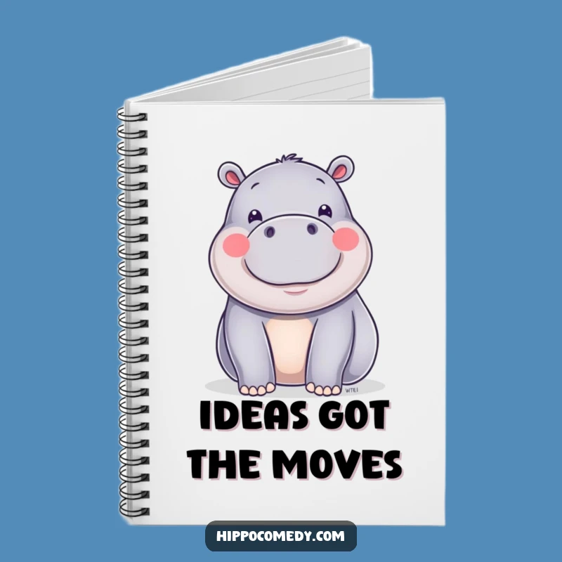 Funny Happy Hippo Wiggle Notebook - Shiny Hippo Journal for Joyful Notes Gift