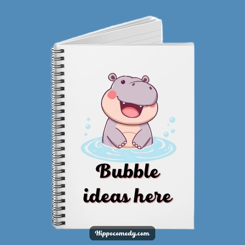 Funny Hippo Bubble Notebook: Joyful Hippo Journal Gift for Ideas