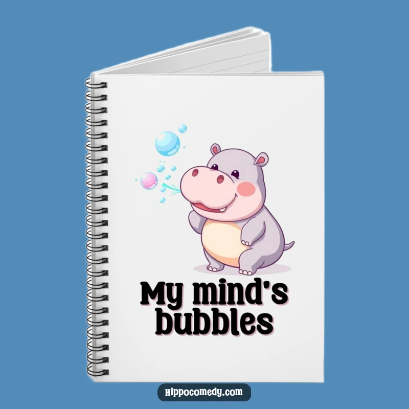 Funny Hippo Bubbles Notebook: Playful Journal Cover, Creative & Whimsical Gift