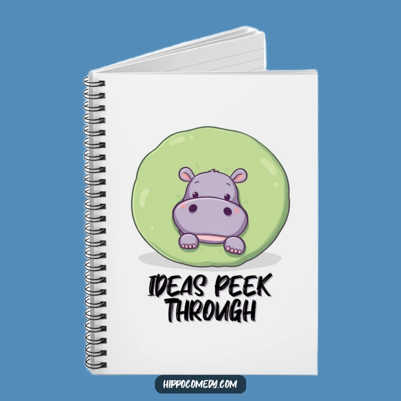 Funny Hippo Lily Pad Notebook: Curious Journal Cover, Creative & Humorous Gift