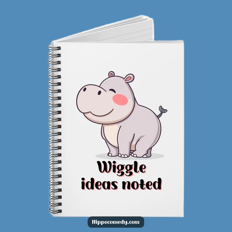 Funny Hippo Tail Wiggle Notebook: Silly Hippo Journal Gift for Ideas