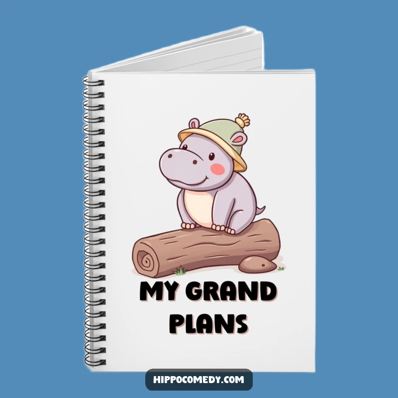 Funny Hippo Hat Notebook: Kawaii Balance Journal - Creative Gift